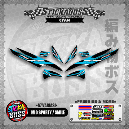 MIO SPORTY / SMILE INDO STICKER DECALS ( A7 VARIASI ) 【WITH FREEBIES】