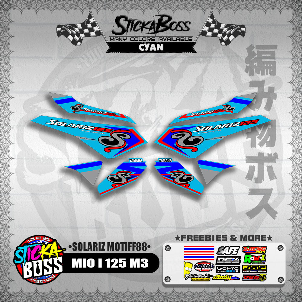 MIO I 125 M3 DECALS ( SOLARIZ MOTIFF88 )【WITH FREEBIES】