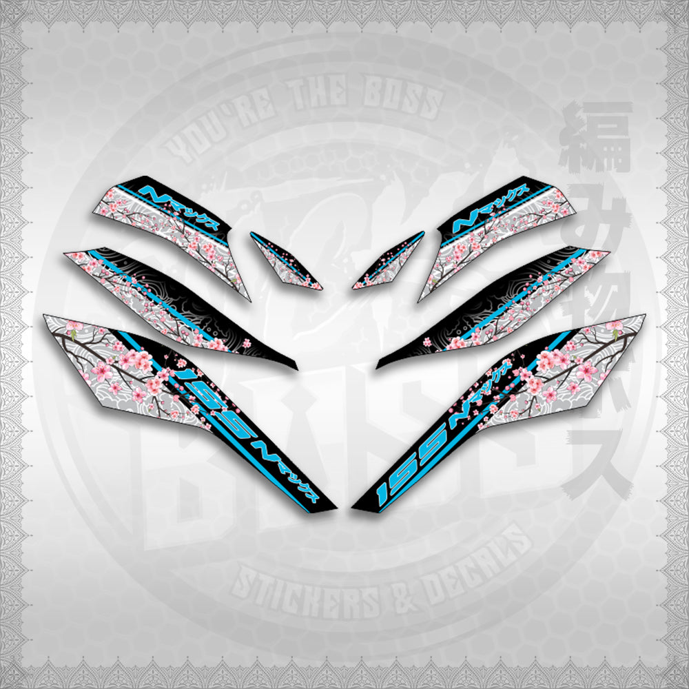 STICKER DECALS for NMAX V3 TURBO INDO (NV3SAIN) By STICKABOSS (SOFIE LAMINATED WATERPROOF)