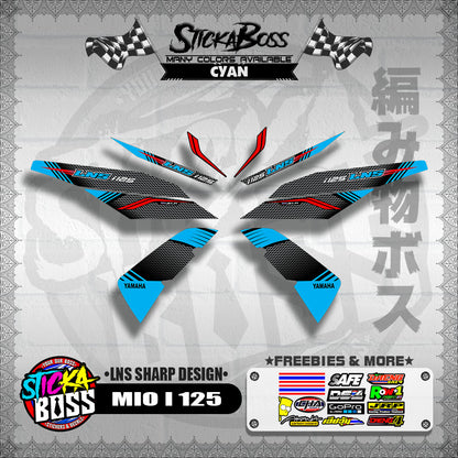MIO I 125 DECALS ( LNS SHARP DESIGN )【WITH FREEBIES】