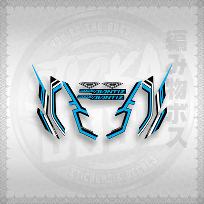 STICKER DECALS for MIO SOUL i125 (MSIEGAVCUDE17) By STICKABOSS (SOFIE LAMINATED WATERPROOF)