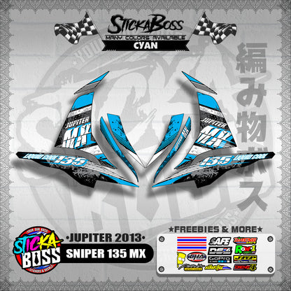 SNIPER 135 MX DECALS ( JUPITER 2013 )【WITH FREEBIES】
