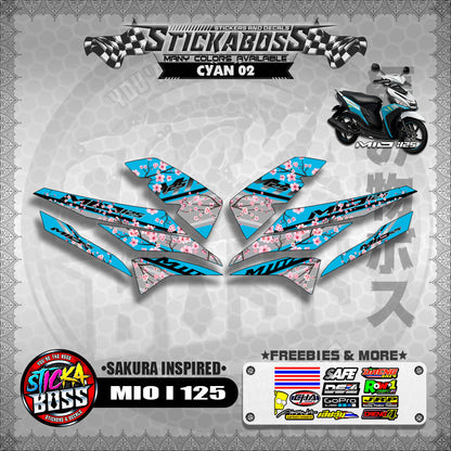 MIO I 125 STICKER DECALS ( SAKURA INSPIRED )【WITH FREEBIES】