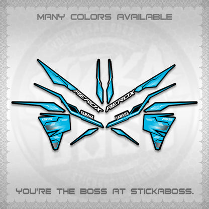 AEROX V3 INDO DECALS (ALPHA TURBO 0001)STICKER DECALS By STICKABOSS