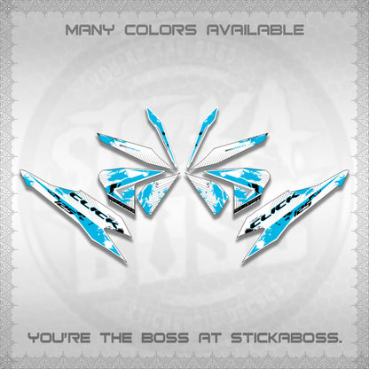 CLICK V2 MALAY FOR WHITE DECALS (HITAM STRIPING 03 MOTIF)STICKER DECALS By STICKABOSS
