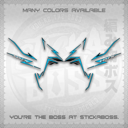 AEROX V3 NVX MALAY DECALS (HIBISCUS MOTIF) STICKER DECALS By STICKABOSS