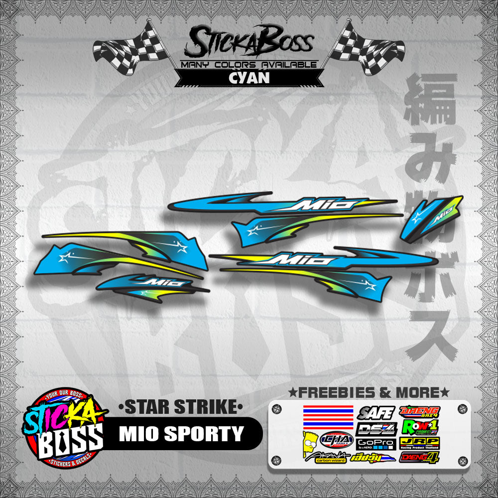 MIO SPORTY DECALS ( STAR STRIKE )【WITH FREEBIES】