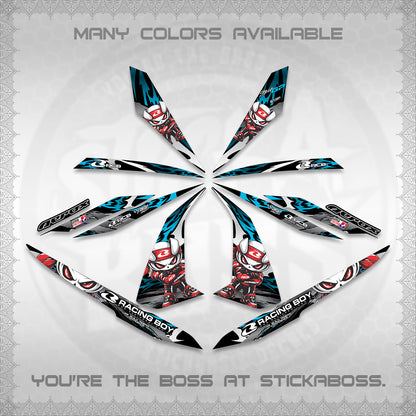 AEROX 155 V1 DECALS (2026 NEW RCB 2.0 DESIGN) STICKER KITS BY STICKABOSS