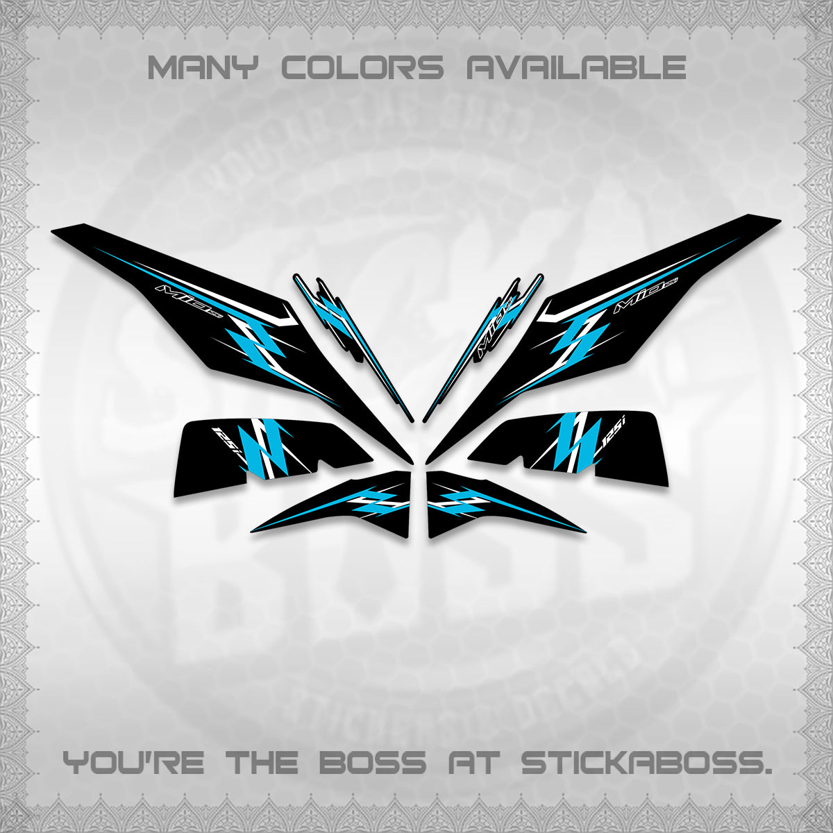 MIO I 125 M3 INDO DECALS (A25 VARIASI) STICKER DECALS By STICKABOSS