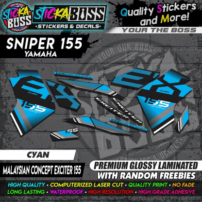SNIPER 155 New Stock Decals [ MALAYSIAN CONCEPT EXCITER 155 ]