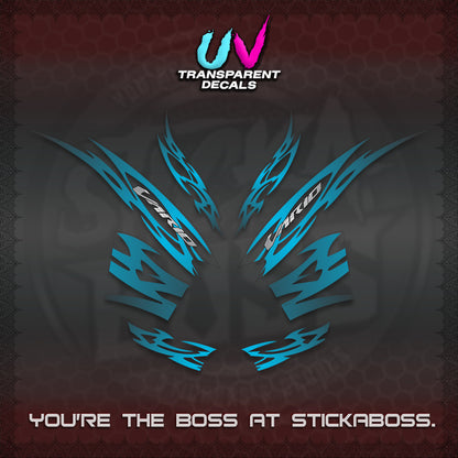 CLICK 125 V2 INDO STRIPING UV TRANSPARENT DECALS (2026 NUSANTARA MOTIF) STICKER DECALS By STICKABOSS