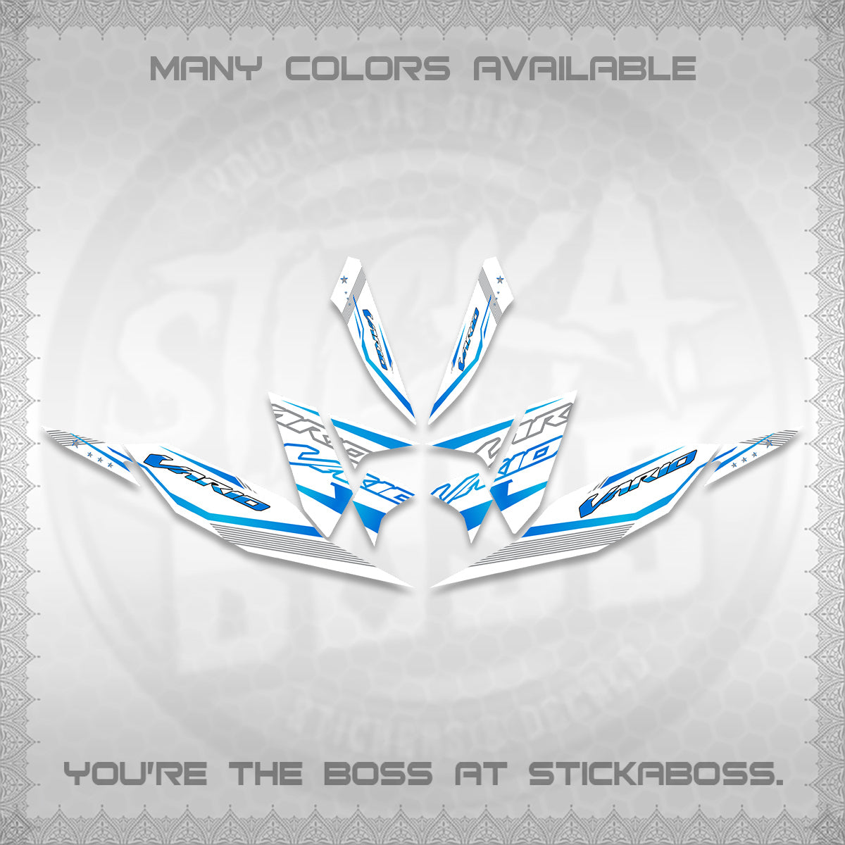 CLICK 125 V4 VARIO DECALS (2026 WHITE EDITION DESIGN) STICKER KITS By STICKABOSS