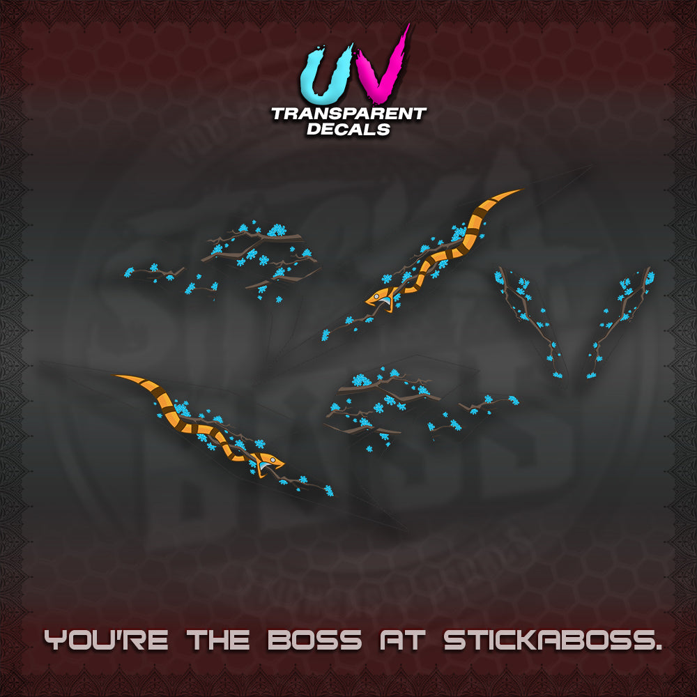 BEAT V3 UV TRANSPARENT DECAL (DELUXE KAZE DESIGN)STICKER DECALS By STICKABOSS