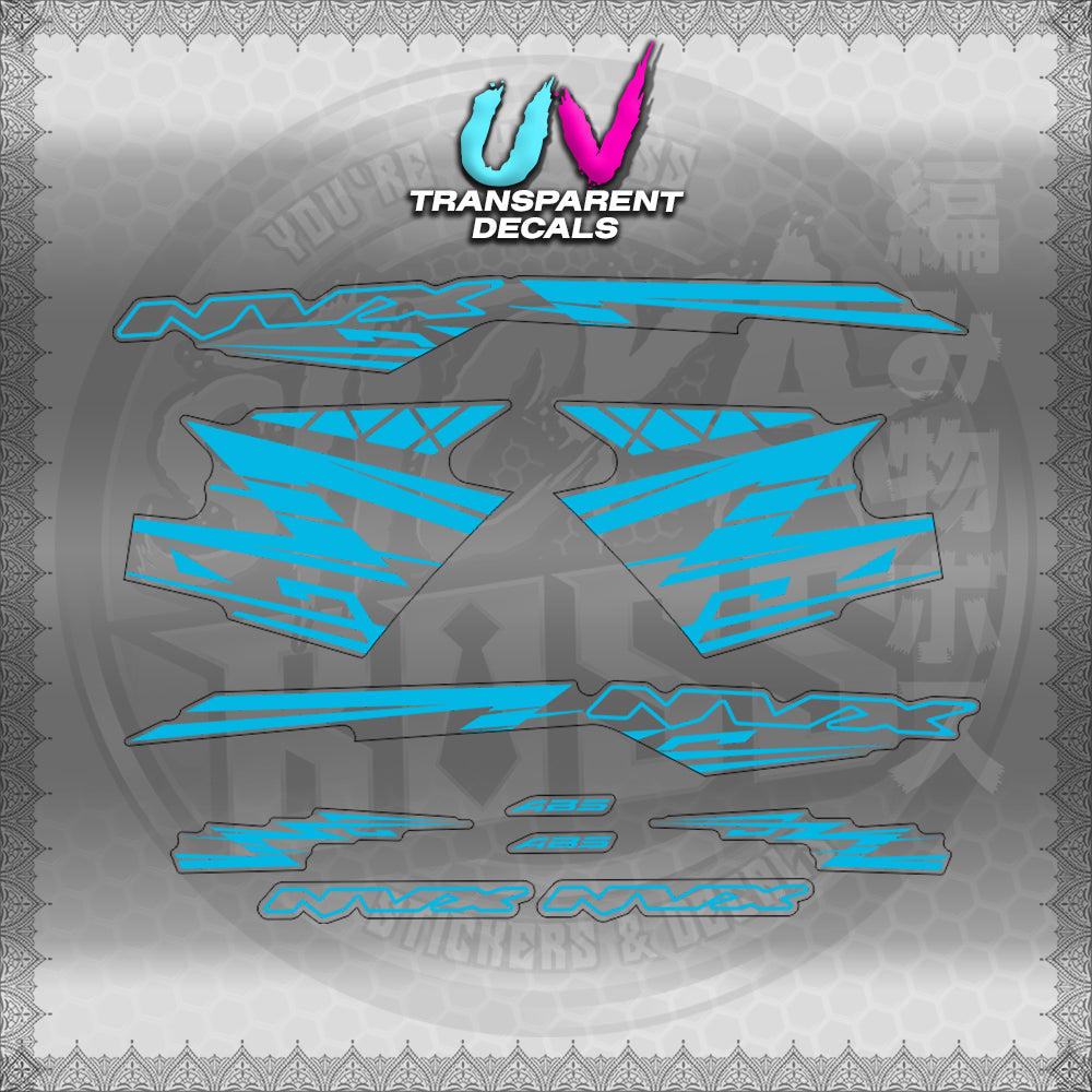 【PREMIUM UV PRINT】TRANSPARENT AEROX V3 ALPHA TURBO INDO (AV314ARV9S)【WITH FREEBIES】