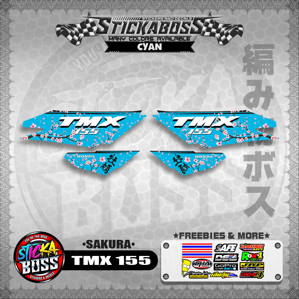 TMX 155 STICKER DECALS ( SAKURA )【WITH FREEBIES】