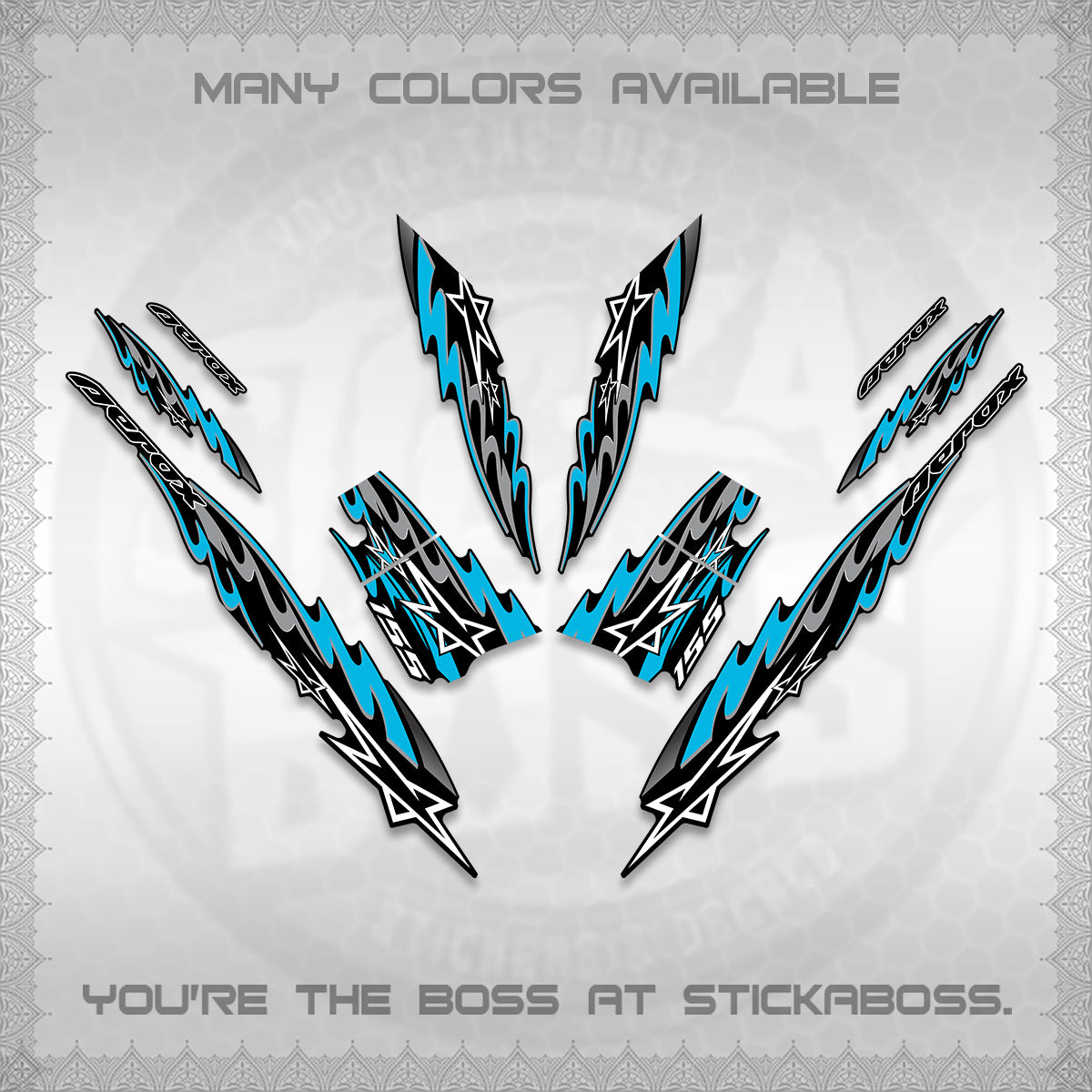 AEROX V2 INDO DECALS (2026 STAR 0001 MOTIF) STICKER KITS By STICKABOSS