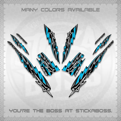 AEROX V2 INDO DECALS (2026 STAR 0001 MOTIF) STICKER KITS By STICKABOSS