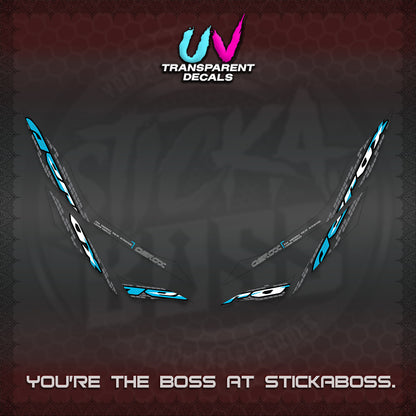 AEROX 155 V1 UV TRANSPARENT DECALS (NEW 2026 VORTEX) STICKER KITS BY STICKABOSS