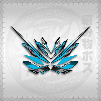 STICKER DECALS for RAIDER 150 FI THAI (RFISATH03DE) By STICKABOSS (SOFIE LAMINATED WATERPROOF)