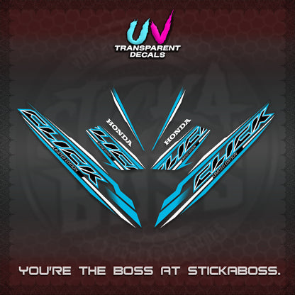 CLICK 125 V3 INDO UV TRANSPARENT DECALS (2024 SV 13-A2 STYLE) STICKER KITS By STICKABOSS