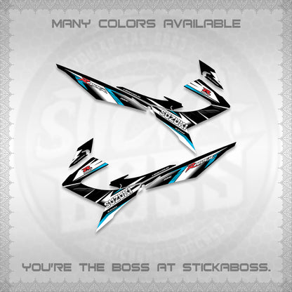 RAIDER 150 REBORN CARB DECALS (S-1 RACING) STICKER DECALS BY STICKABOSS