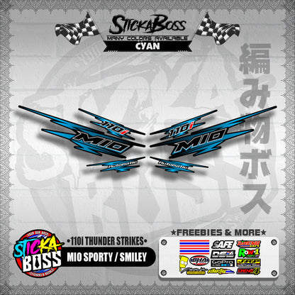 MIO SPORTY / SMILEY DECALS ( 110i THUNDER STRIKES )【WITH FREEBIES】