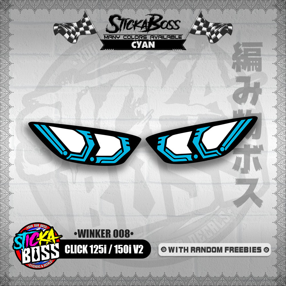 CLICK 125i / 150i V2 (WINKER 008) TRANSPARENT【WITH FREEBIES】