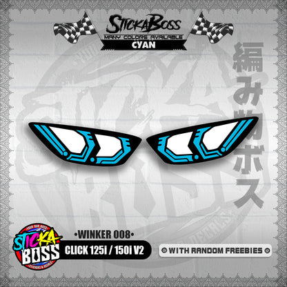 CLICK 125i / 150i V2 (WINKER 008) TRANSPARENT【WITH FREEBIES】