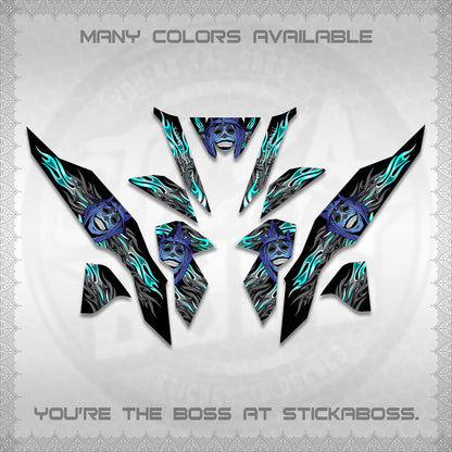 CLICK V3 DECALS (SoloLevelingSmiley Design) STICKER DECALS By STICKABOSS