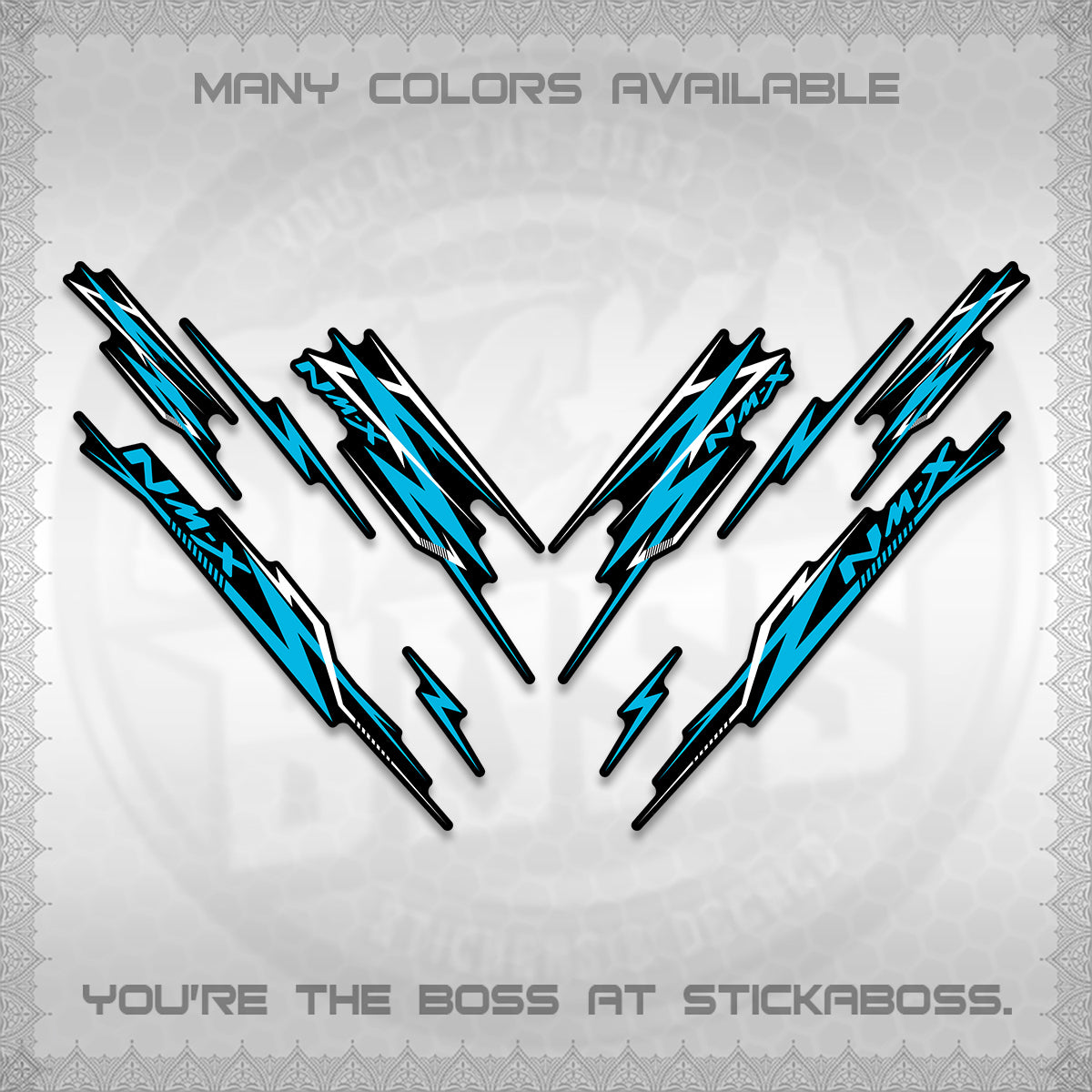 NMAX V2 DECALS (2024 NM A8 STYLE) STICKER DECALS By STICKABOSS