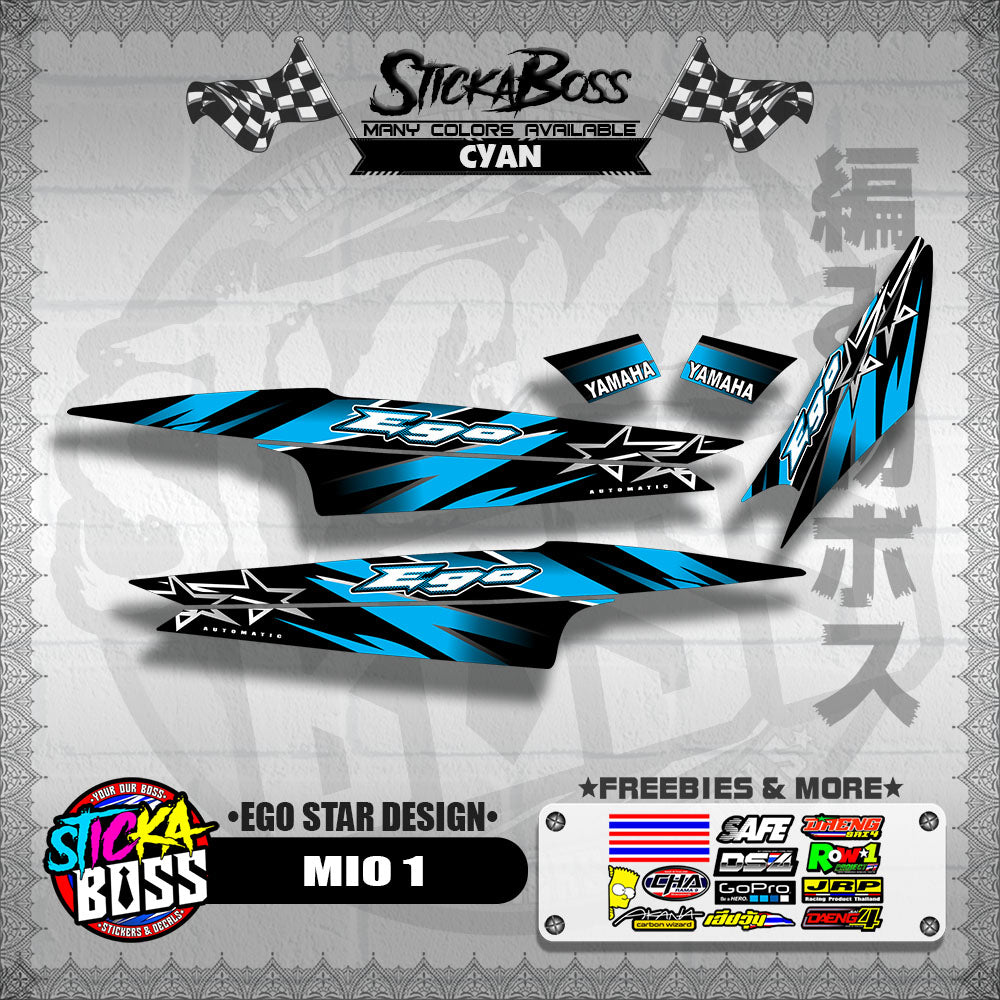 MIO 1 DECALS ( EGO STAR DESIGN )【WITH FREEBIES】