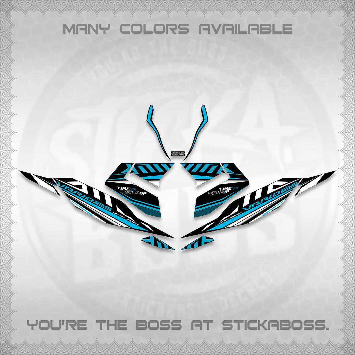 CLICK 125 V4 VARIO DECALS (2026 VR0007 DESIGN) STICKER KITS By STICKABOSS