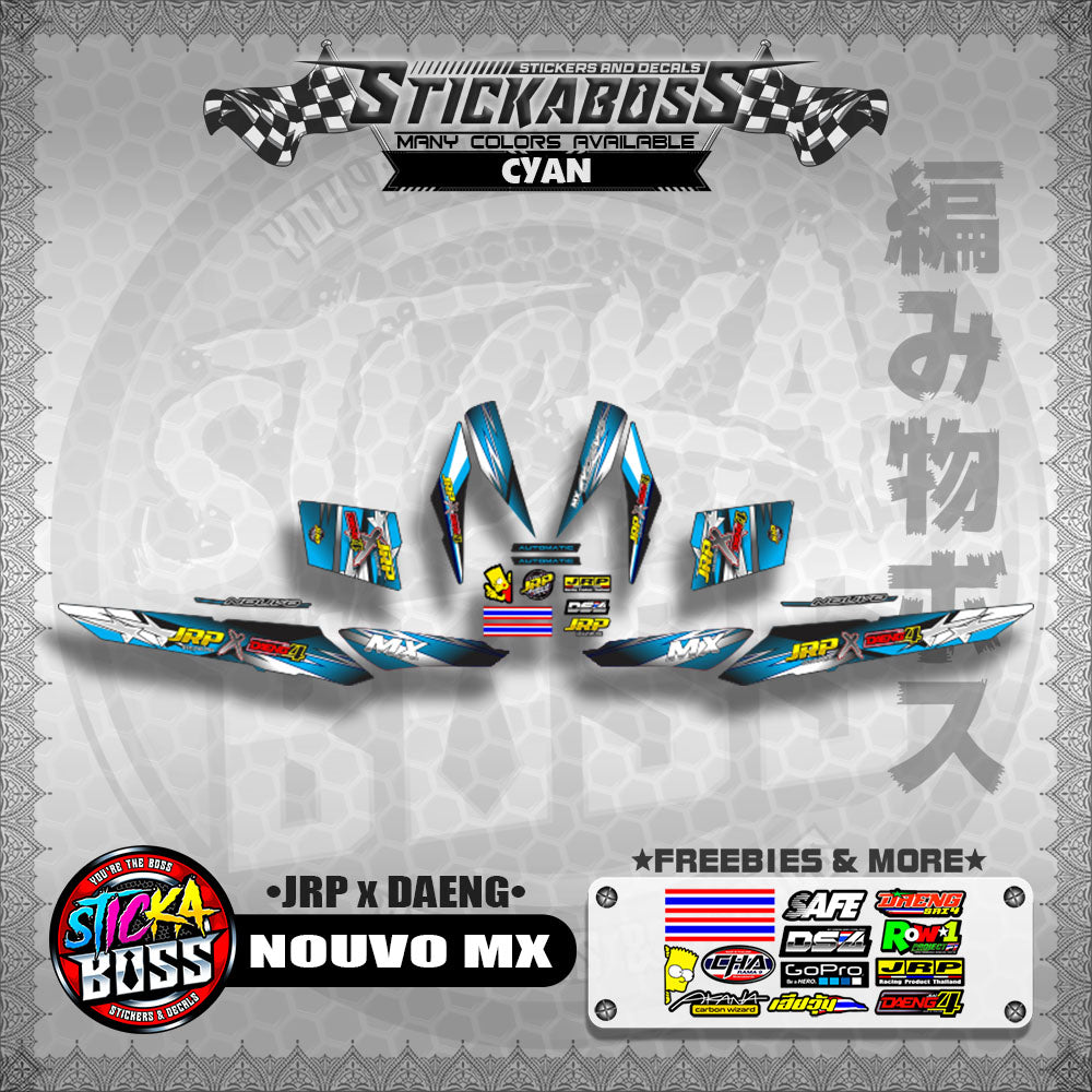 NOUVO MX Decals ( JRP x DAENG )【WITH FREEBIES】