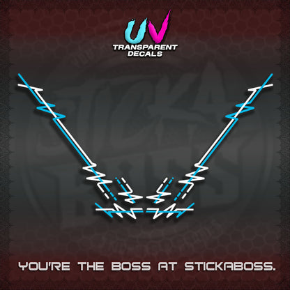 HONDA GIONO UV TRANSPARENT DECALS (PINSTRIPING DESIGN)STICKER DECALS By STICKABOSS