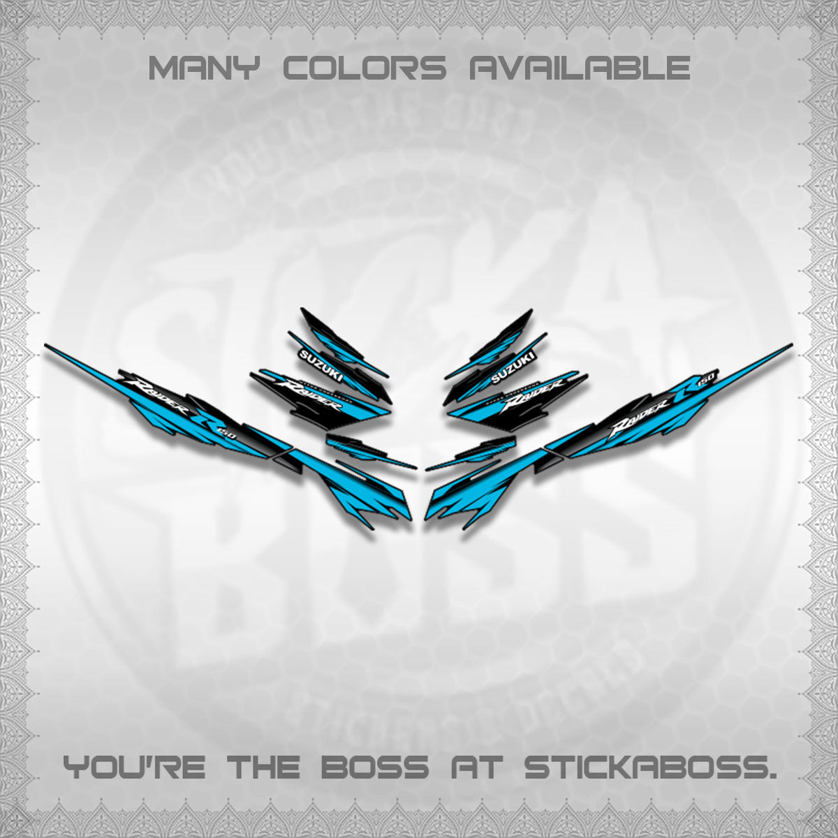 RAIDER 150 FI SATRIA DECALS (MINIMALIST 0016 DESIGN)STICKER DECALS By STICKABOSS