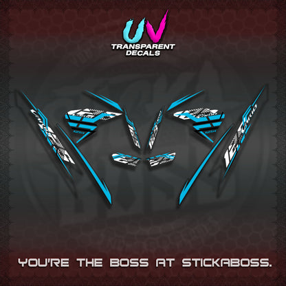 CLICK V2 VARIO UV TRANSPARENT DECALS (2026 SHARP LINES 01)STICKER DECALS By STICKABOSS