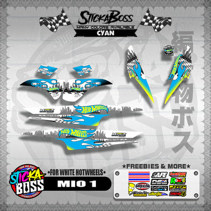 MIO 1 DECALS ( FOR WHITE HOTWHEELS )【WITH FREEBIES】