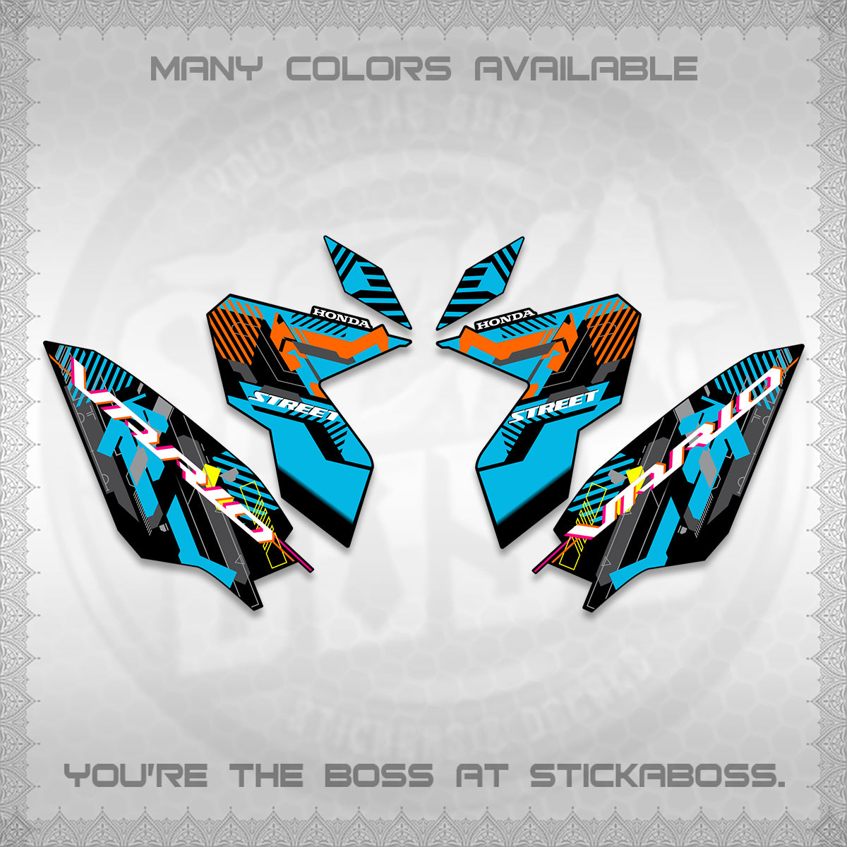 CLICK 125 V3 VARIO DECALS (2026 STREET STYLE EDITION) STICKER DECALS By STICKABOSS