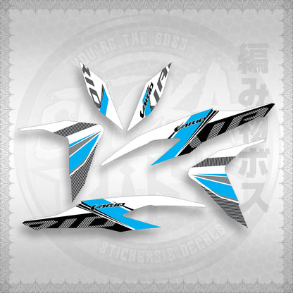 STICKER DECALS for CLICK V2 (CV2VA20MAFOWH) By STICKABOSS (SOFIE LAMINATED WATERPROOF)