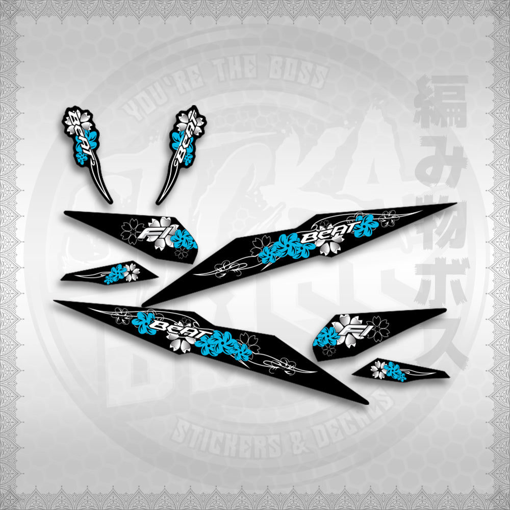 STICKER DECALS for BEAT FI V2 (BV2FLMOIN) By STICKABOSS (SOFIE LAMINATED WATERPROOF)
