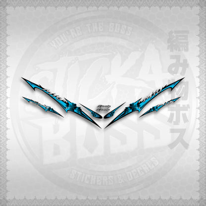 STICKER DECALS for MIO SPORT / MIO 1 (MSPSHEDCL) By STICKABOSS (SOFIE LAMINATED WATERPROOF)