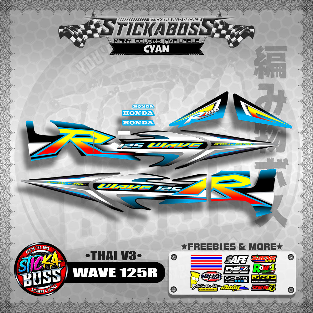 HONDA WAVE 125 R ( THAI V3 ) 【WITH FREEBIES】