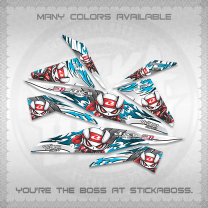 BEAT FI V1 FOR WHITE DECALS (2026 NEW RCB 2.0 DESIGN) STICKER KITS BY STICKABOSS