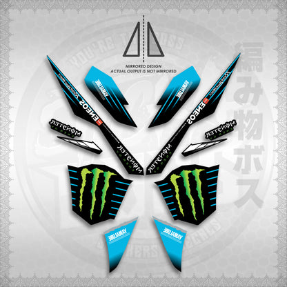 STICKER DECALS for AEROX V3 ALPHA TURBO INDO (AV3MOED01) By STICKABOSS (SOFIE LAMINATED WATERPROOF)