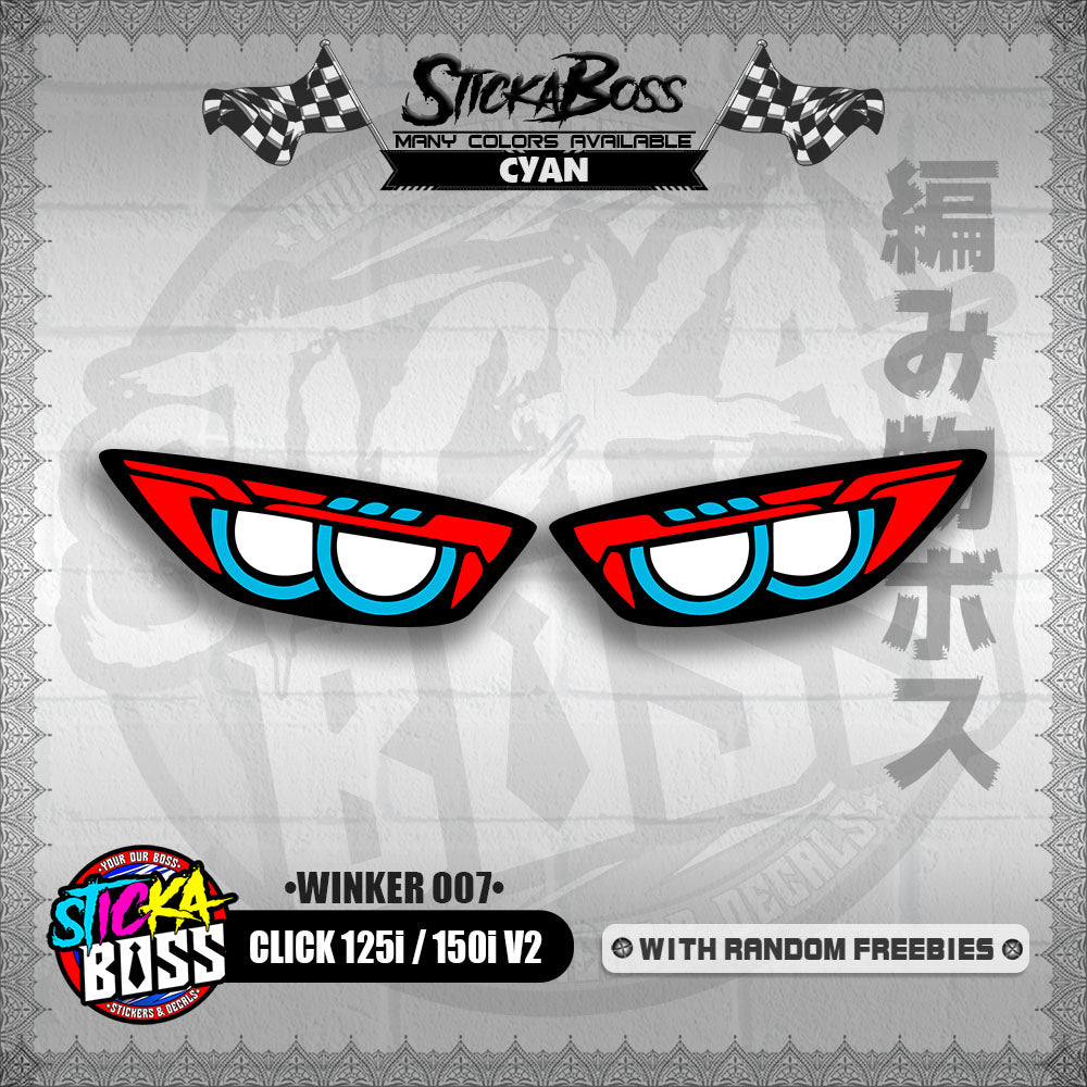 CLICK 125i / 150i V2 (WINKER 007) TRANSPARENT【WITH FREEBIES】