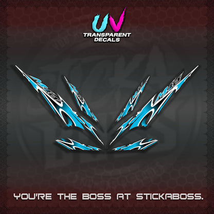 MIO 1 INDO UV TRANSPARENT (STRIPING A46 DESIGN)STICKER DECALS By STICKABOSS