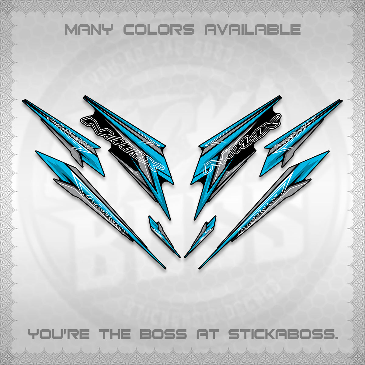 NMAX V2 DECALS (2024 NM 00-A1 STYLE) STICKER DECALS By STICKABOSS