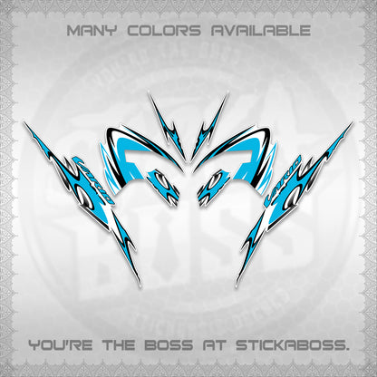 CLICK 125 V3 VARIO STRIPING FOR WHITE DECALS (2026 NEW LED DESIGN) STICKER KITS By STICKABOSS