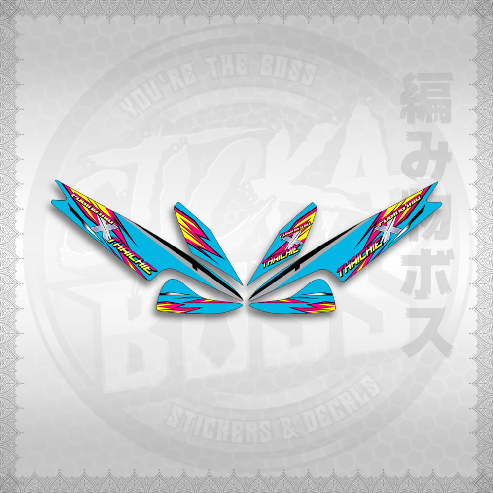 STICKER DECALS for MIO 1 (MIRPOXTH) By STICKABOSS (SOFIE LAMINATED WATERPROOF)