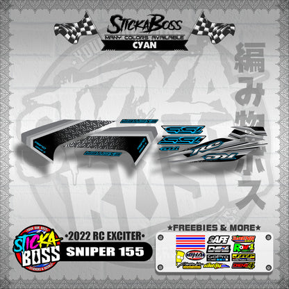SNIPER 155 DECALS ( 2022 RC EXCITER )【WITH FREEBIES】